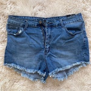 Fashion Nova Cut Off Jean Shorts Size 15
